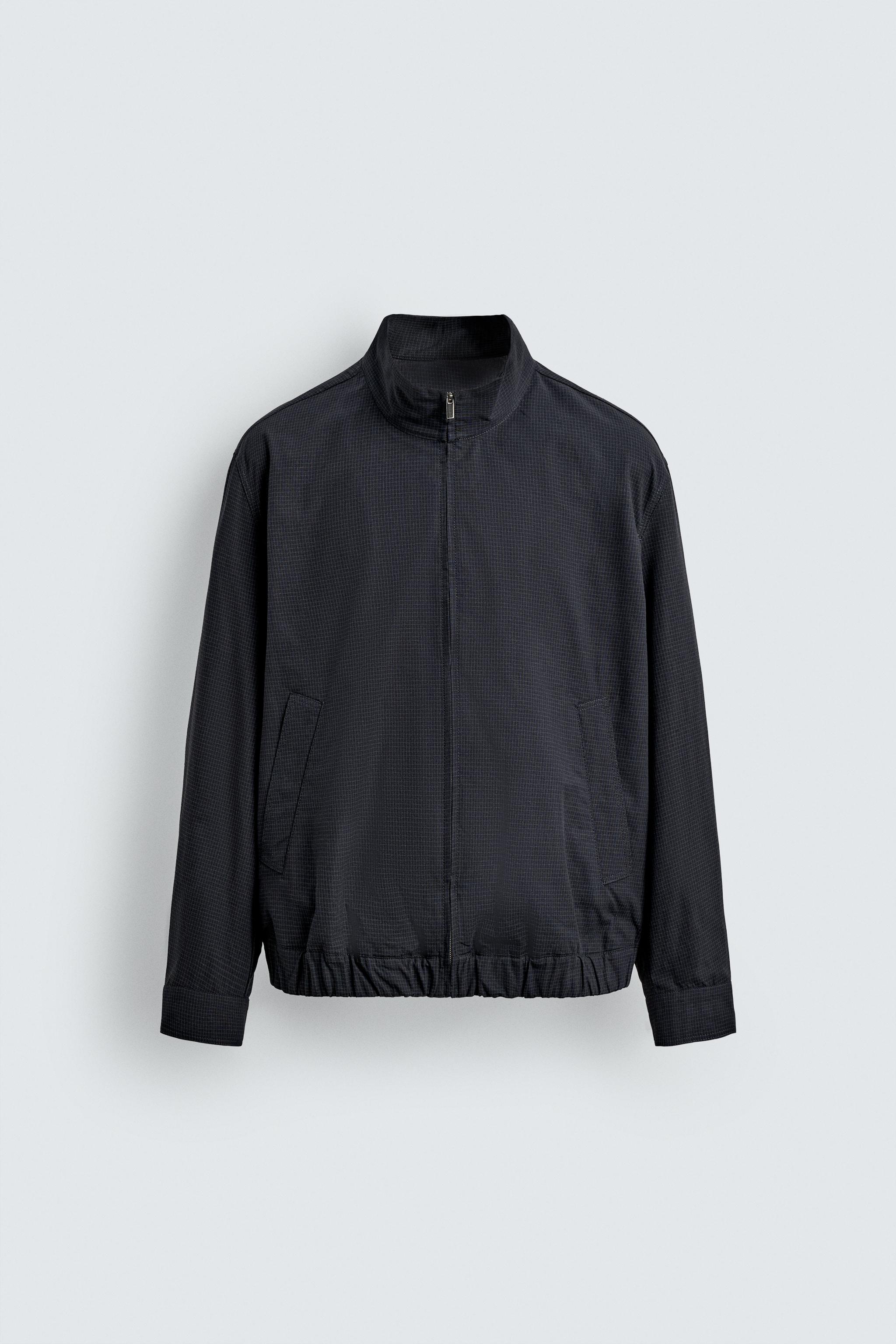 BLOUSON BOMBER REGULAR FIT À CARREAUX